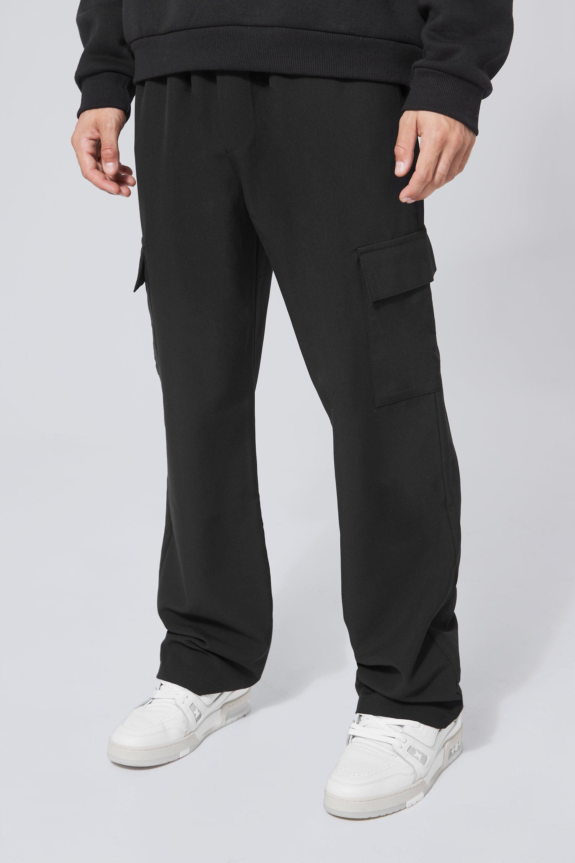 Elastic Waist Relaxed Fit Cargo Trouser | boohooMAN (DE, IE & UK)