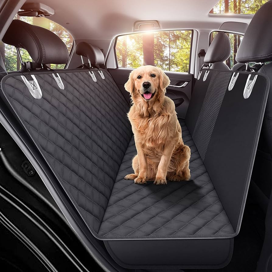 Dog Back Seat Cover Protector for Cars SUV and Trucks with Mesh Window, Scratchproof Nonslip and ... | Amazon (US)