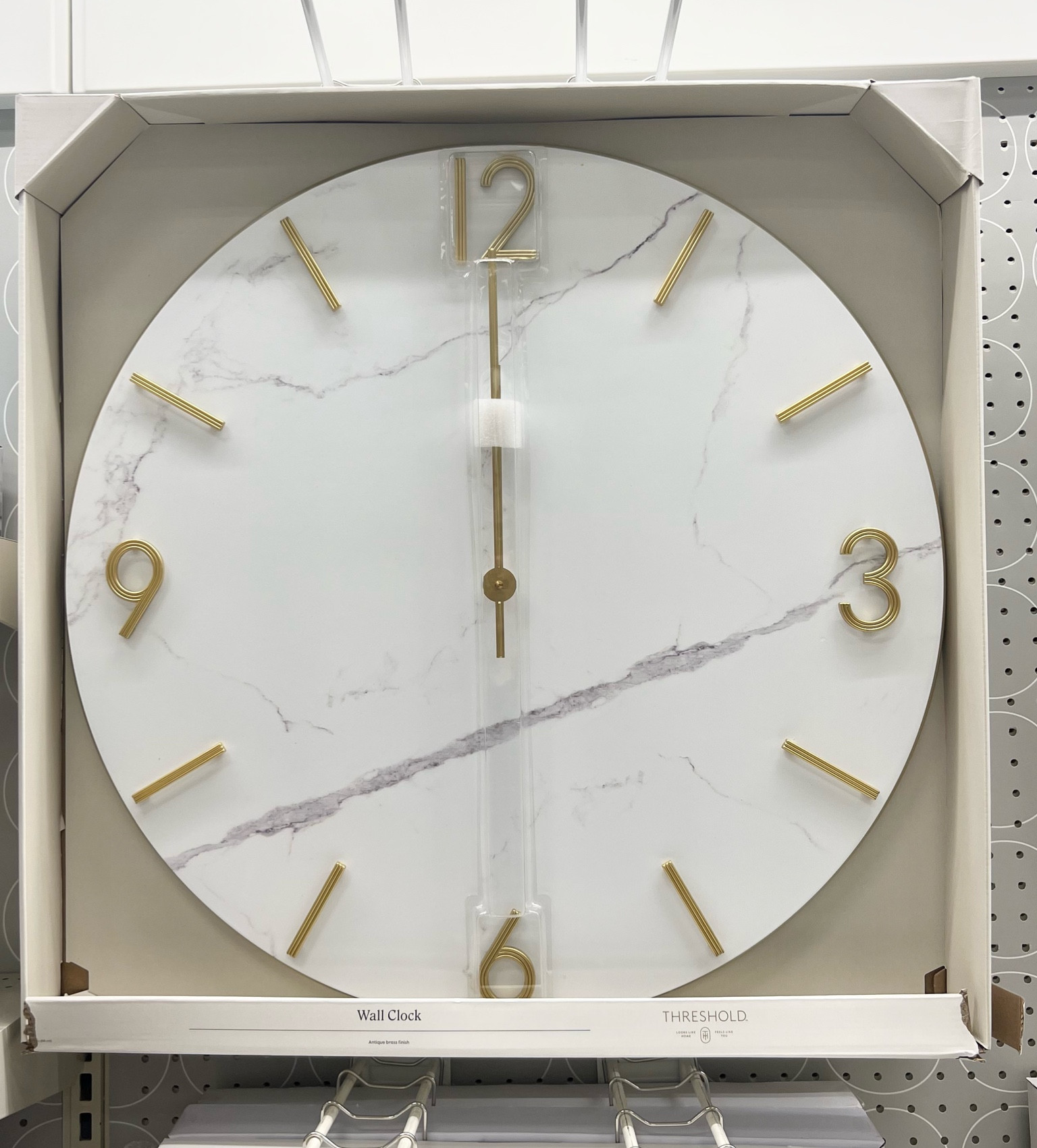 Marble Wall clock 

#target #targethome #homedecor #clock 

#LTKhome #LTKSeasonal #LTKfindsunder50