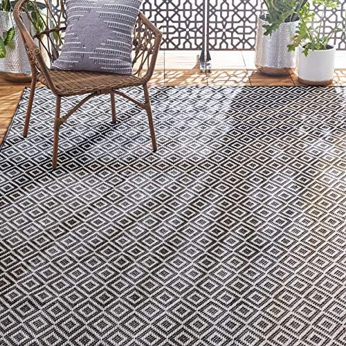 Home Dynamix Tripoli Lydia Indoor/Outdoor Area Rug 5'3"x7'3", Modern Dark Gray | Amazon (US)