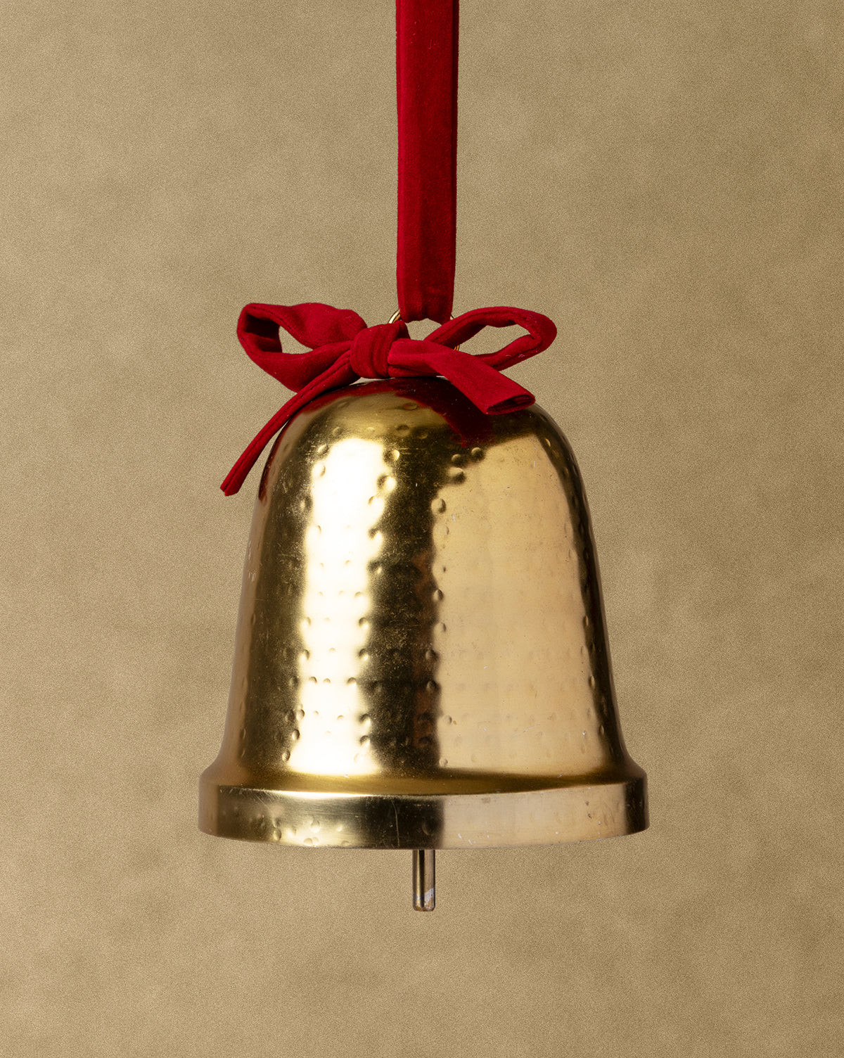 3.5" Velvet Bow Trimmed Bell for Garland or Tree | McGee & Co. (US)