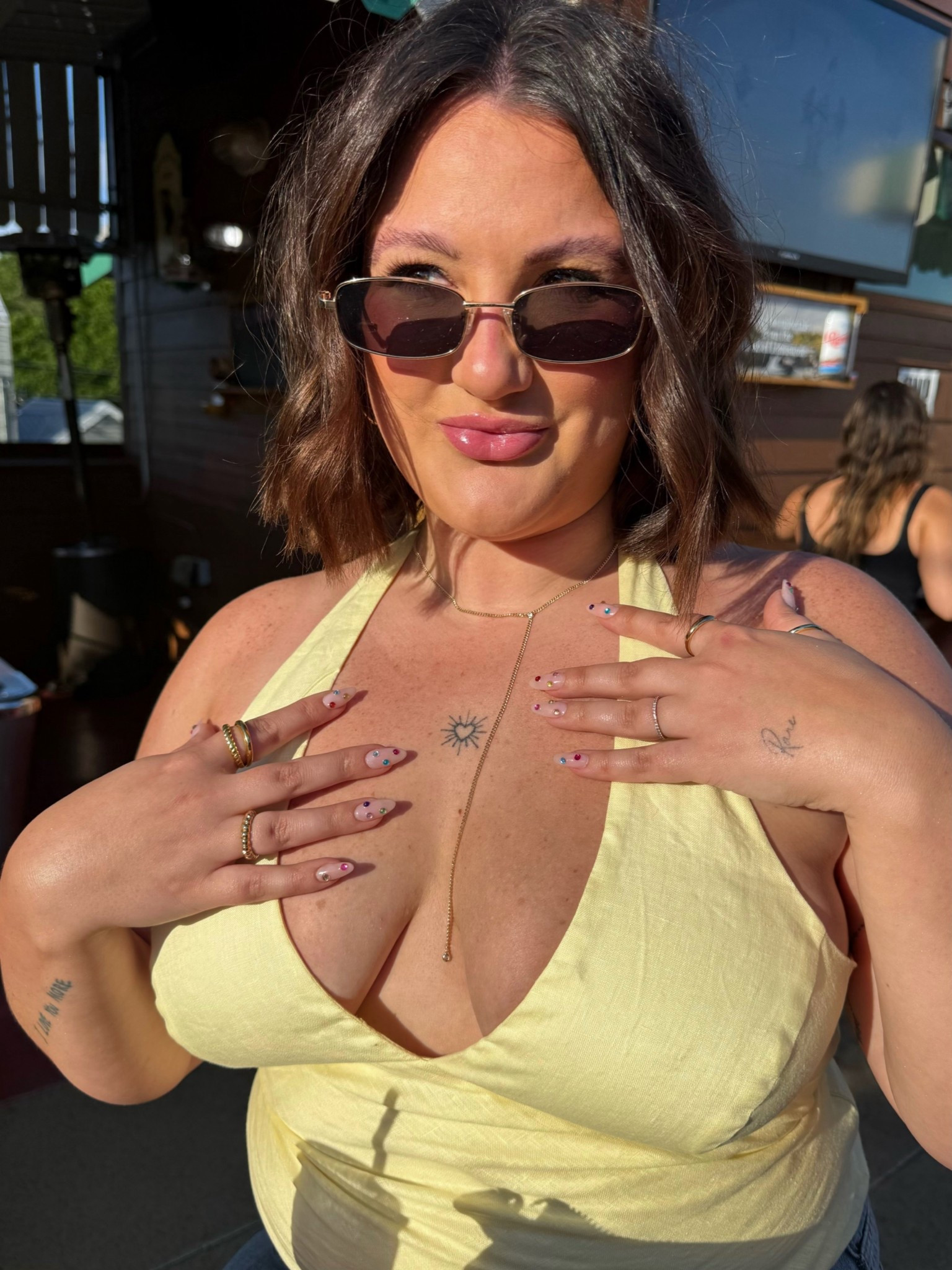 Wearing a size L in the top for a bigger chest! 

#LTKMidsize