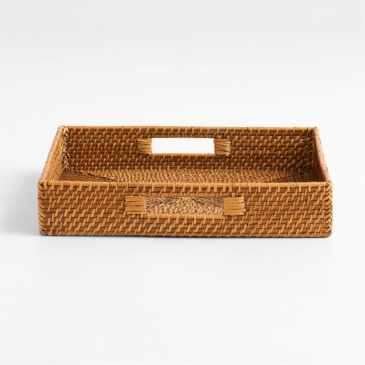 Sedona Honey Square Tray16" + Reviews | Crate & Barrel | Crate & Barrel