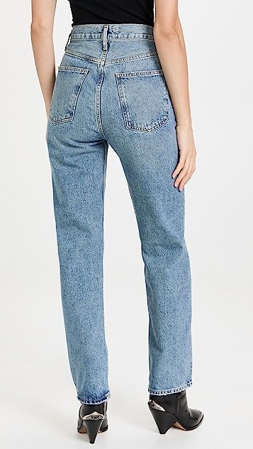90's Pinch Waist High Rise Straight Jeans | Shopbop