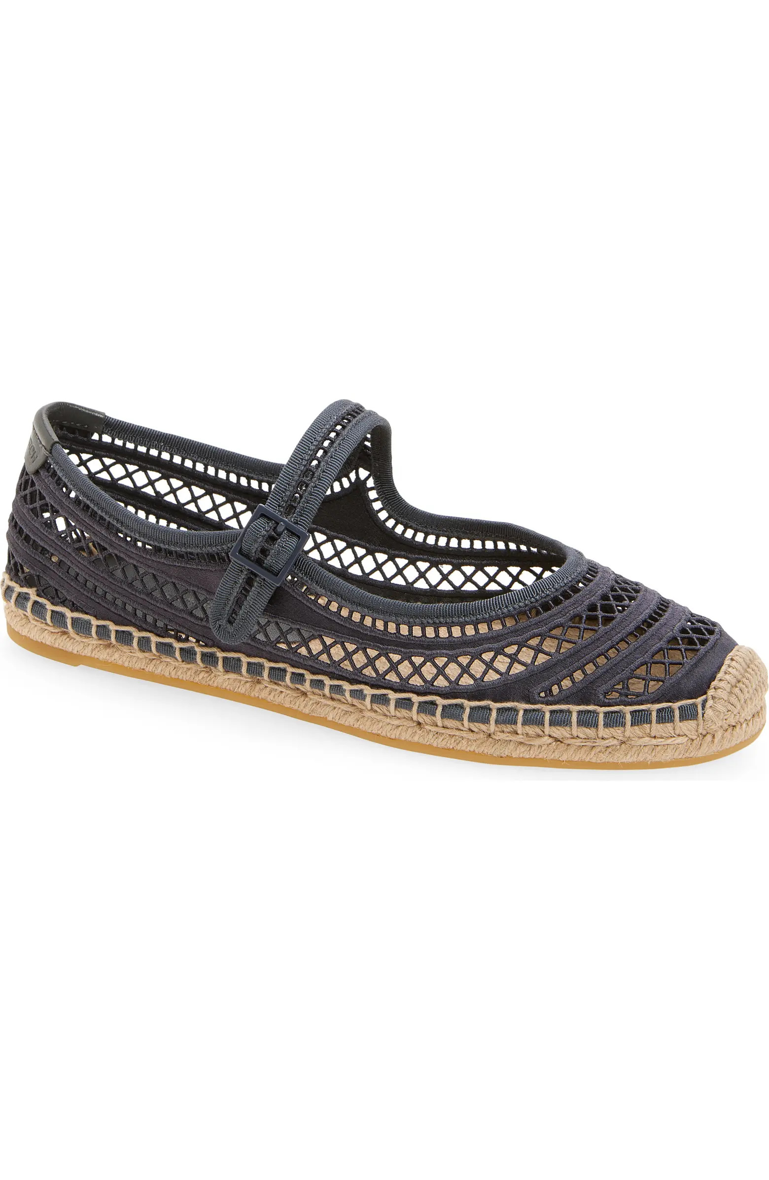Tory Burch Open Weave Mary Jane Espadrille Flat (Women) | Nordstrom | Nordstrom