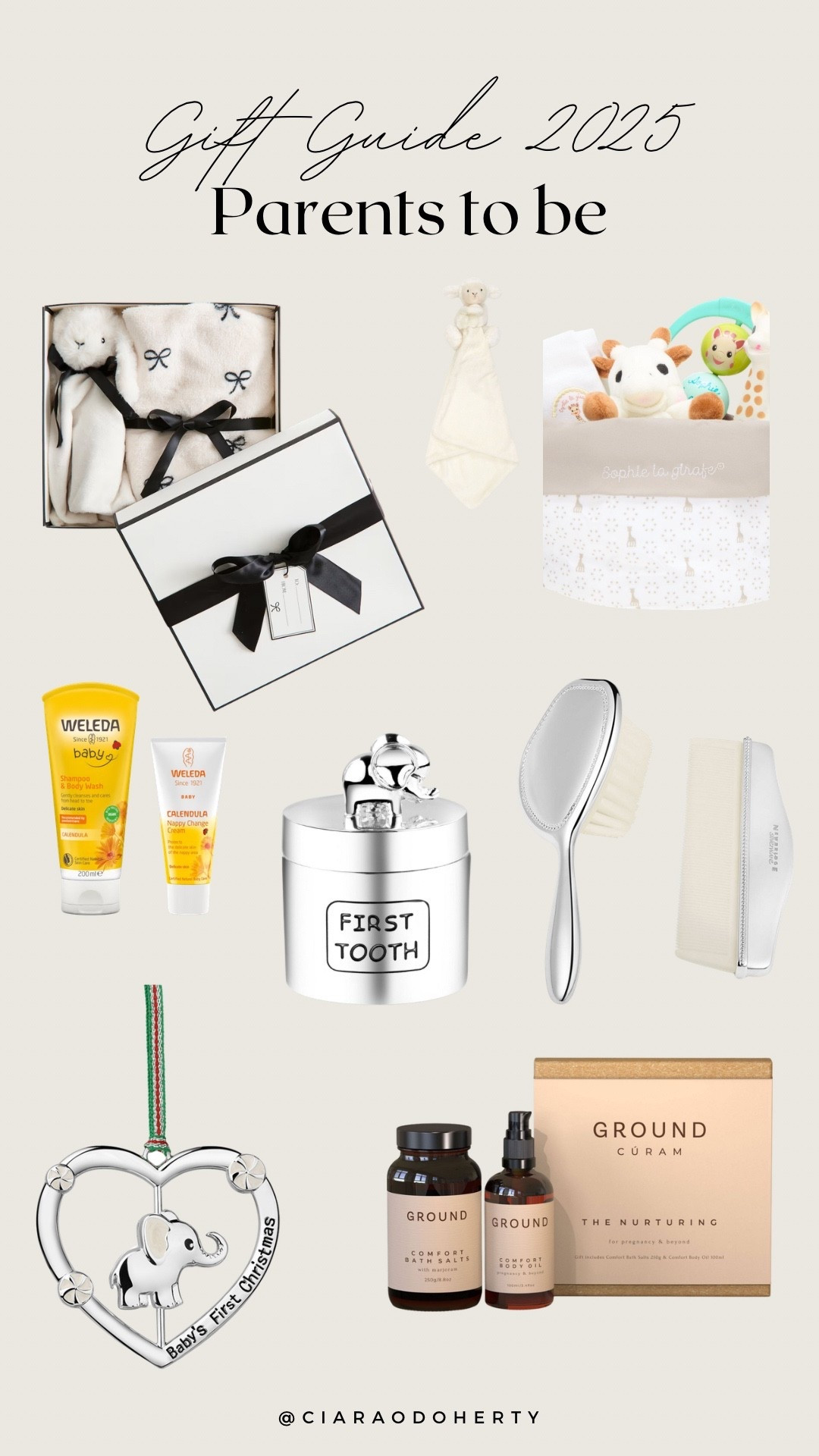 Gift guide 2025: Parents to be 
Hairbrush, blanket, teddy, gift basket, ornaments.

#LTKfestive #LTKeurope #LTKireland