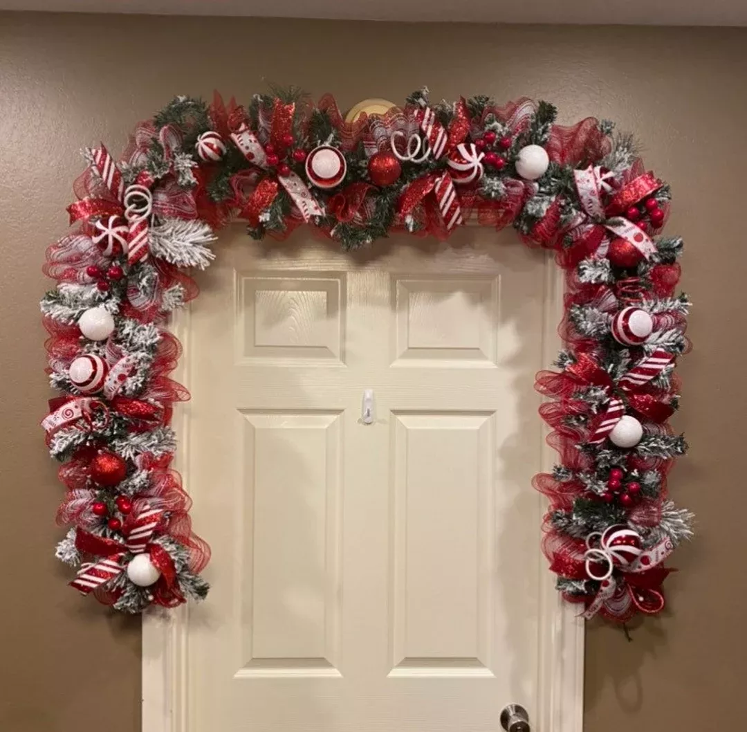 Grinch Themed Swags, Grinch Themed Wreaths, Grinch Decor, Christmas Swags,  Christmas Wreaths, Green Monster Swags, Door Decor, Door Swags 