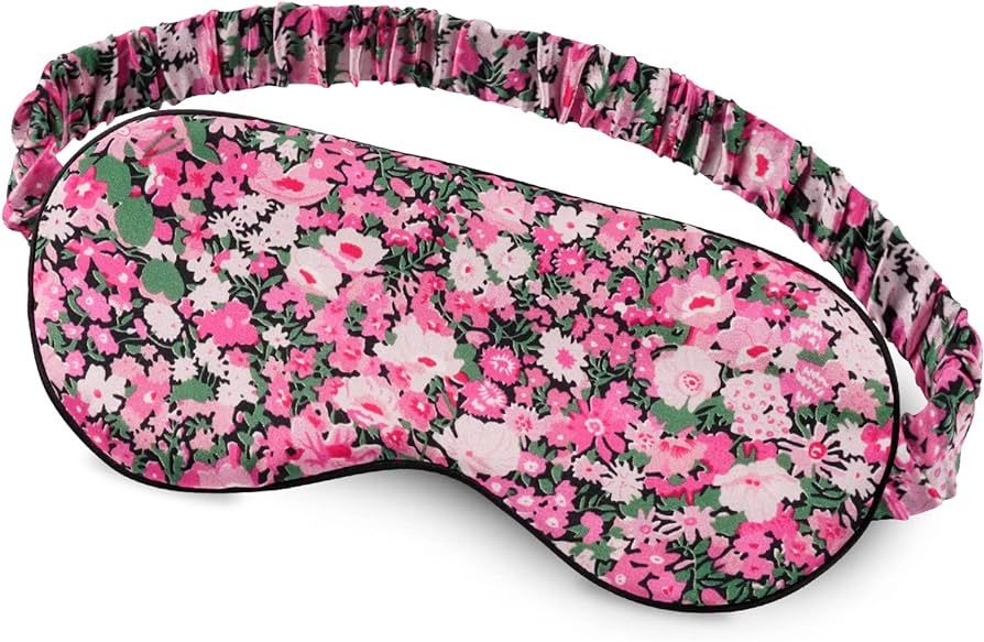 OLESILK 100% Natural Mulberry Silk Sleep Eye Mask Block Out Light, Fashion Printed Eye Mask Blind... | Amazon (US)