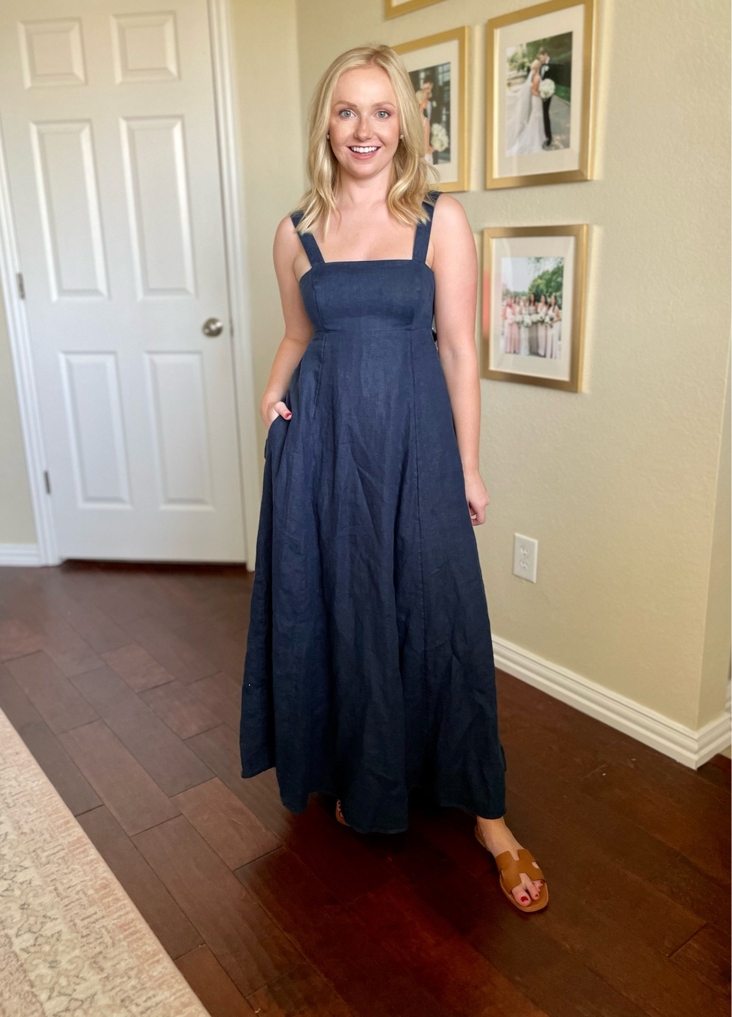 Wearing an XSP | navy dress, linen dress, maxi dress, vacation dress, linen maxi dress, coastal style, coastal outfit 

#LTKFind #LTKSeasonal #LTKstyletip