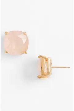 mini small square semiprecious stone stud earrings | Nordstrom