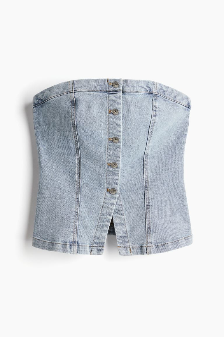 Denim Bandeau Top | H&M (US + CA)
