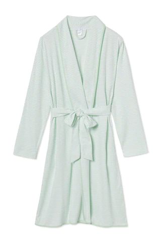 Pima Robe in Mint - Final Sale | LAKE Pajamas