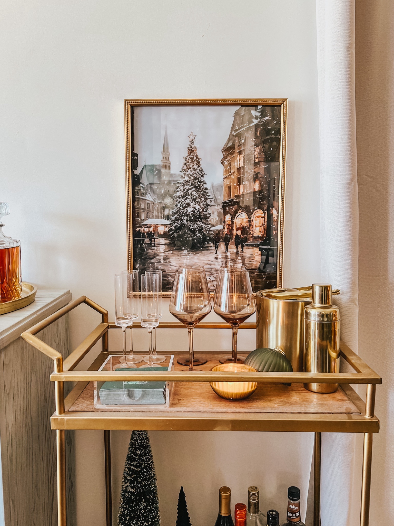 Christmas print - affordable holiday decor!


Bar cart | vintage art | home decor | drink station | Etsy finds | decorating | cocktail napkins | ice bucket | shaker | hostess gifts | gift ideas | brown wine glasses | glassware | flutes | neutral 

#LTKSeasonal #LTKhome #LTKHoliday