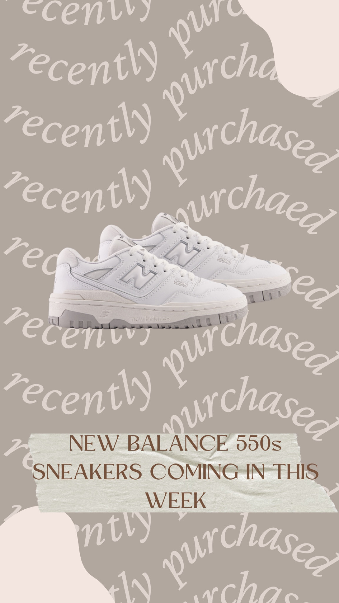 New white sneakers coming in this week! The new balance 550s

White sneakers, summer white sneakers, sneakers under $100

#LTKunder100 #LTKshoecrush #LTKstyletip