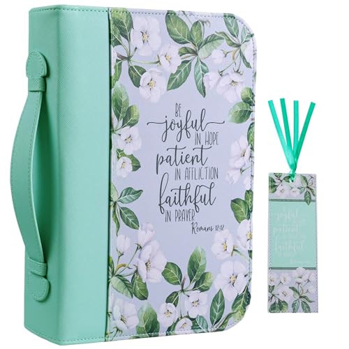 Bible Cover Case for Women PU Leather Woman Book Carrying Bag Bible Study Sipples Accessories with PU Bookmark Journaling Kit Christian Gifts | Amazon (US)