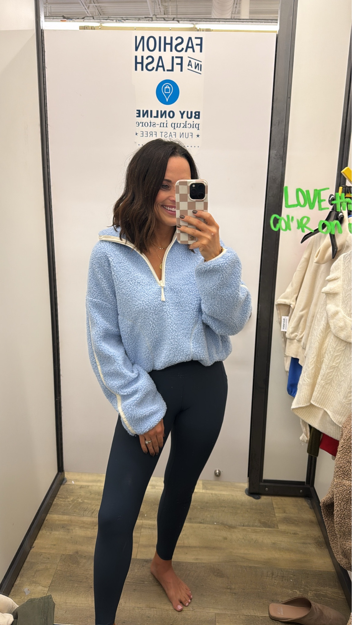 Been wearing this half zip fleece pull over from Old Nacy non stop!!! It’s so soft and cozy and so easy to layer with a top under it or a vest over it for warmth! Aprilwilks VintagePickin old navy haul old navy fashion finds viral old navy fleece pullover women’s half zip pull over causal outfit ideas 

#LTKFindsUnder50 #LTKFindsUnder100 #LTKootd