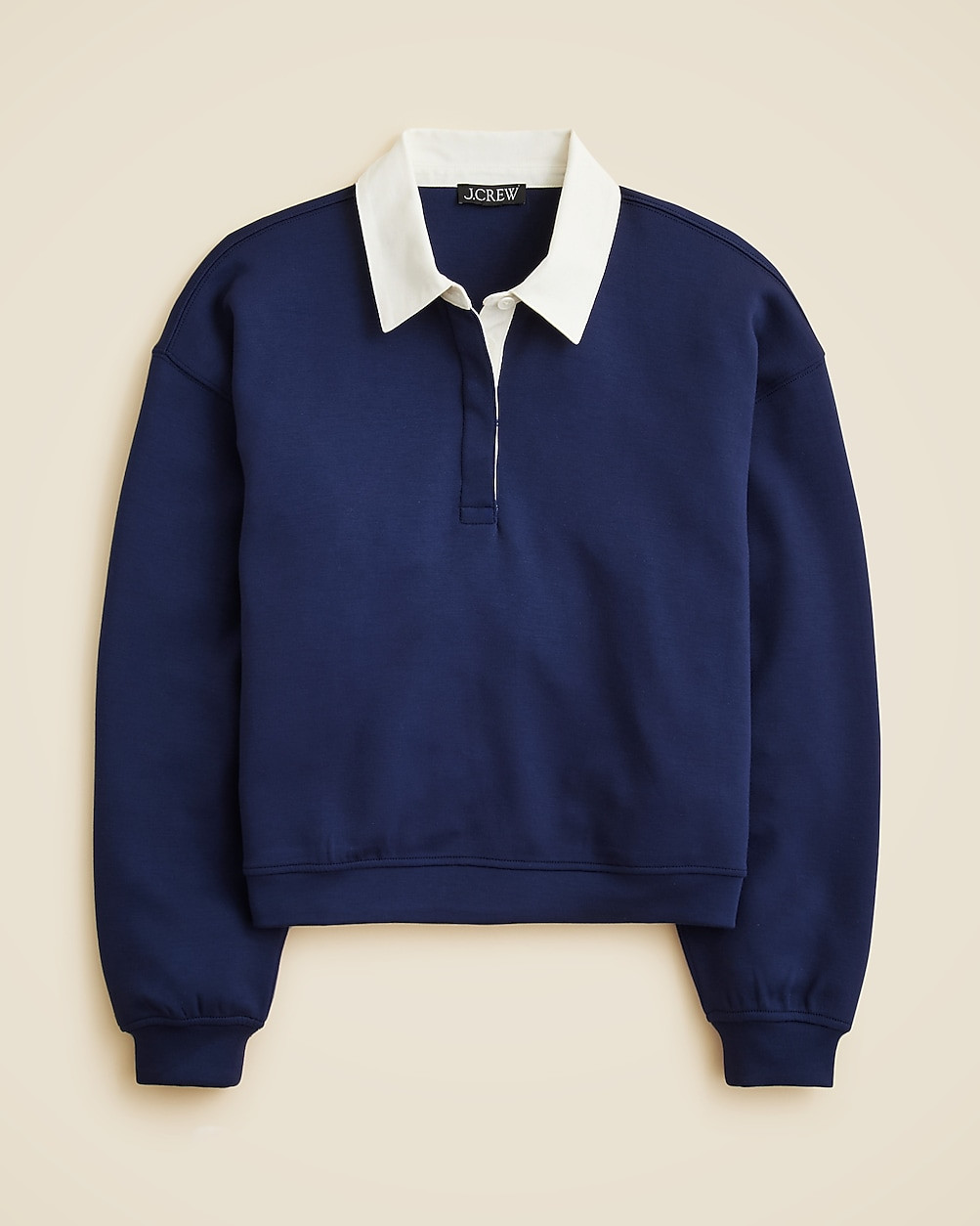 Scuba-knit polo sweatshirt | J. Crew US