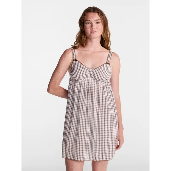 No Boundaries Woven Sleep Dress, Women's XXS-XXL | Walmart (US)