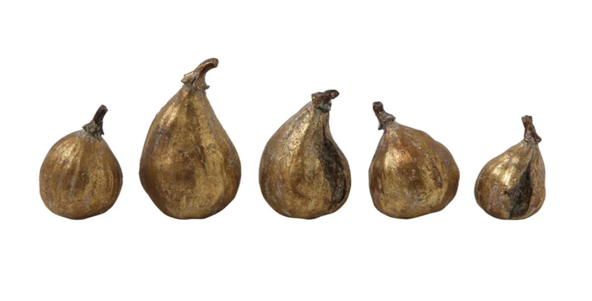 Resin Figs with Antique Finish, Set of 5 | Nigh Road
