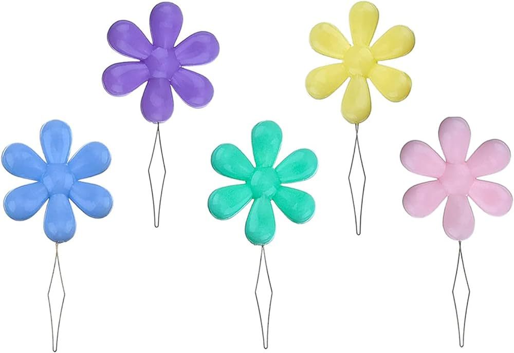 BEADNOVA Embroidery Needle Threader Tool 5pcs Plastic Flower Head Sewing Machine Needle Threader ... | Amazon (US)