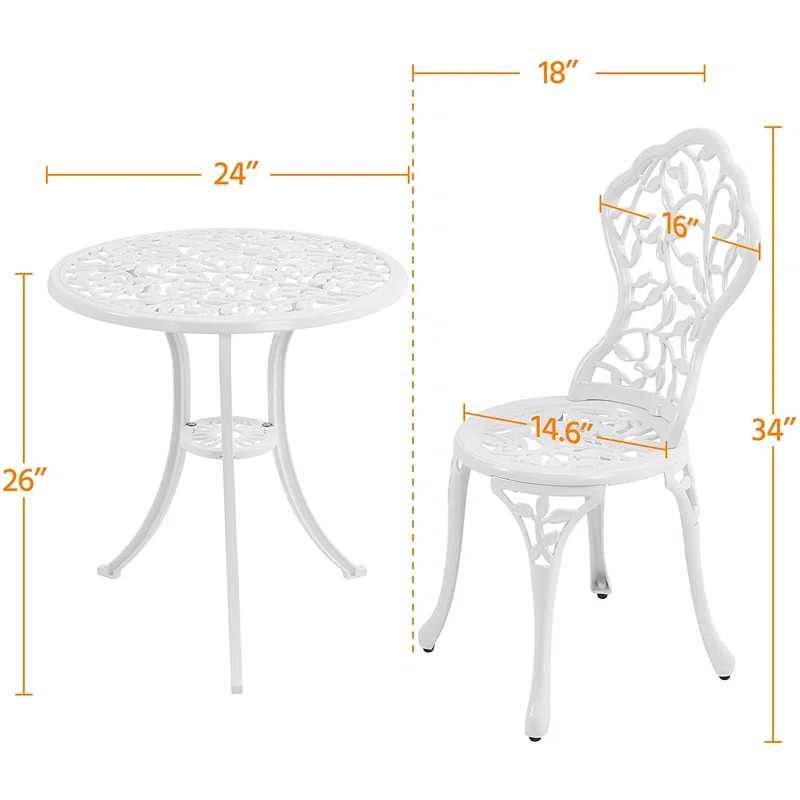 Riemer 2 - Person Round Outdoor Dining Set | Wayfair North America