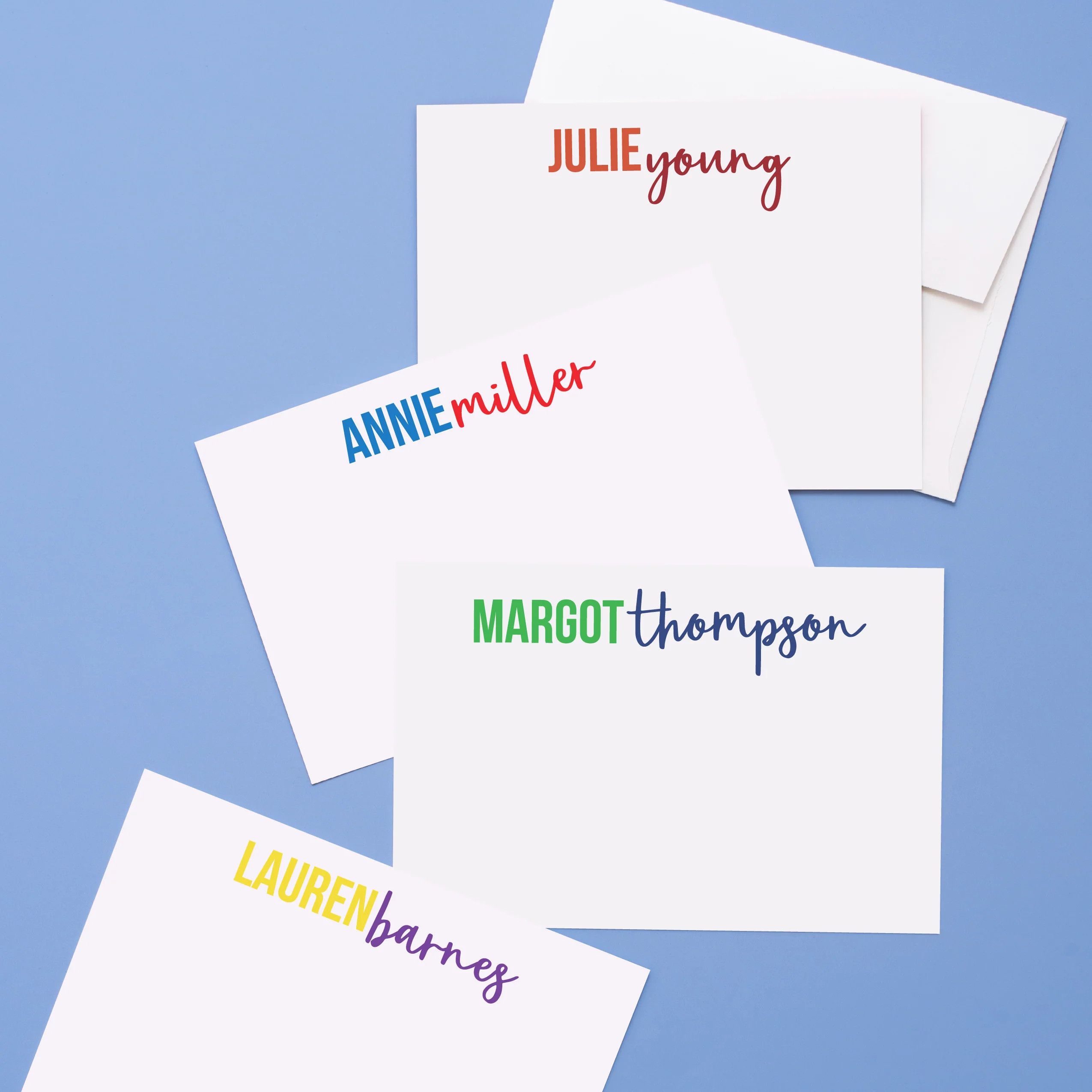 Collegiate Block and Script Stationery | Joy Creative Shop