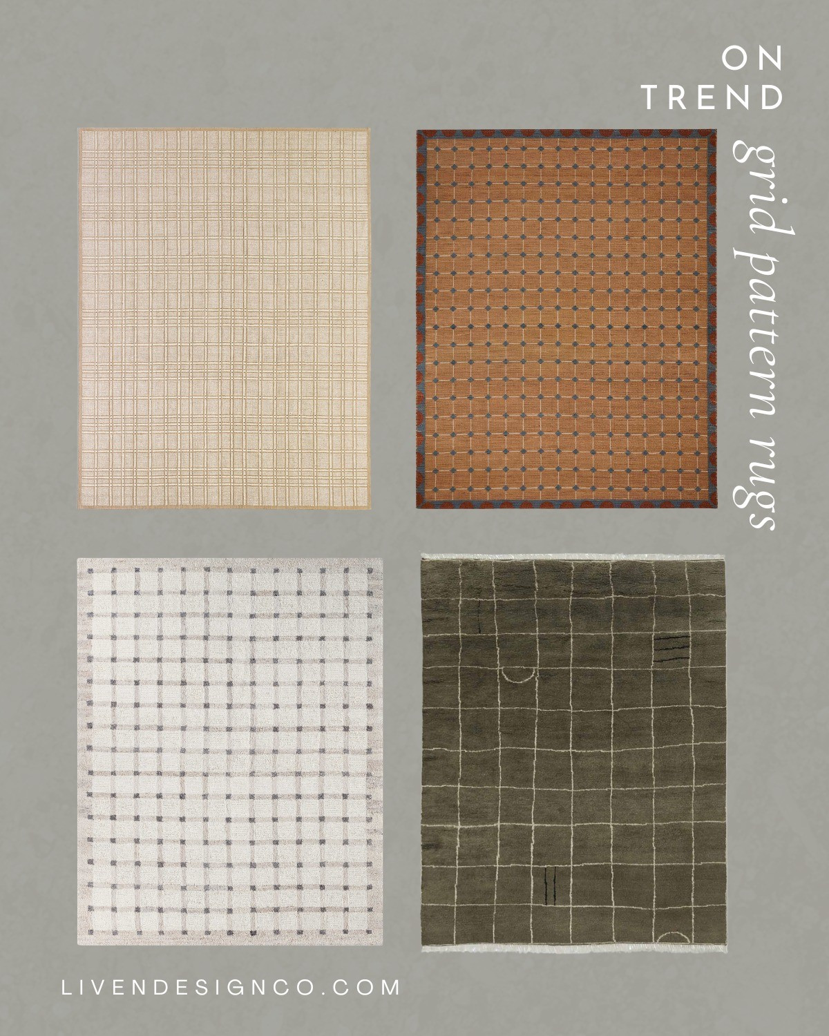 Grid pattern rug. Modern rug. Handwoven rug. Neutral rug. Textured rug. Plaid rug

#LTKSeasonal #LTKHome #LTKSaleAlert