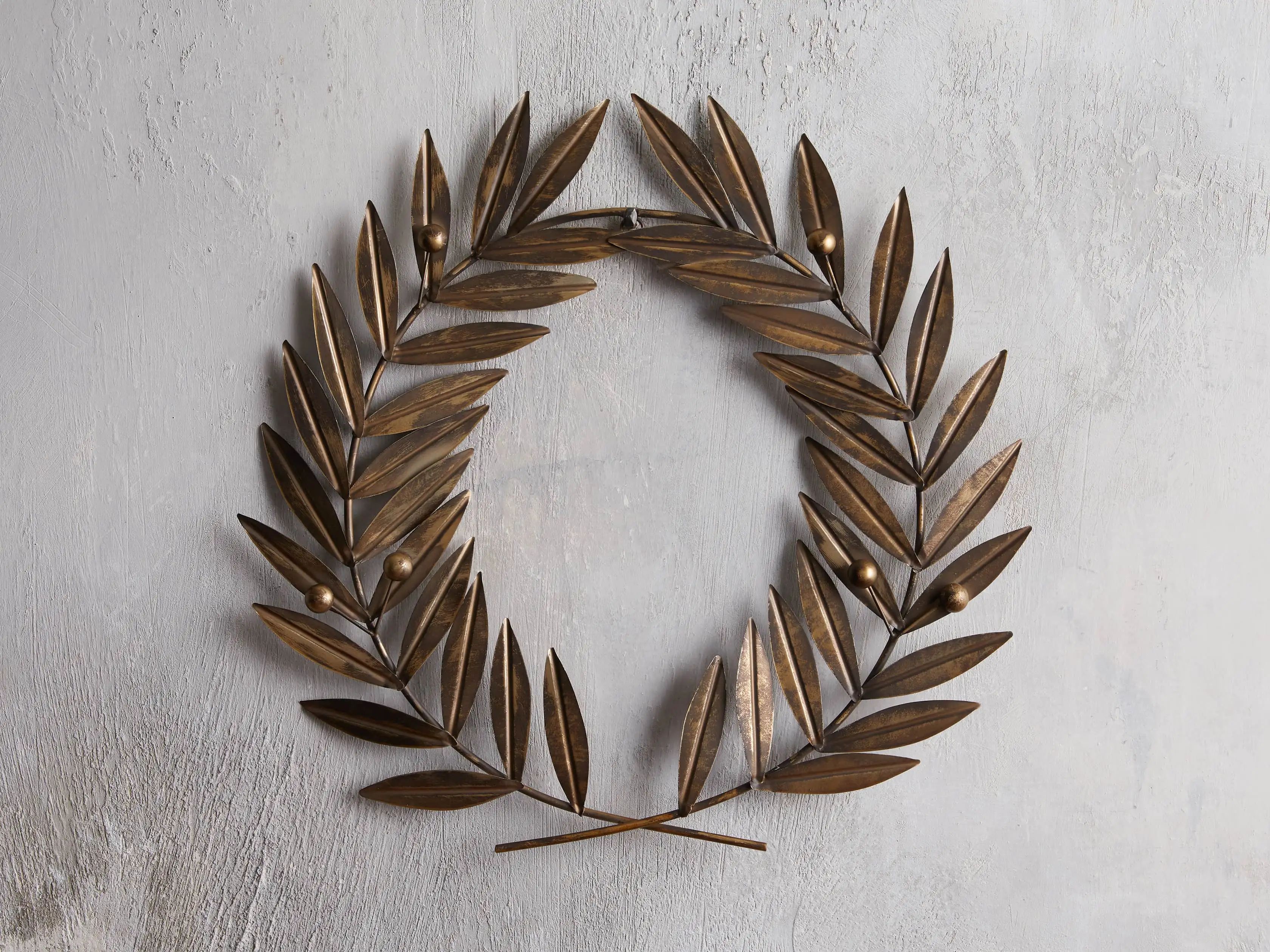 Laurel Metal Wreath | Arhaus