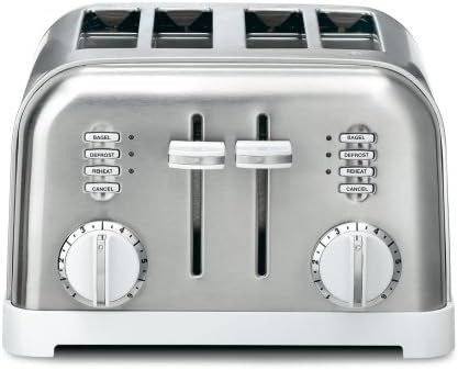 Cuisinart CPT-180WP1 Metal Classic 4-Slice toaster, White | Amazon (US)