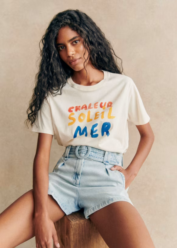Chaleur Soleil Mer T-Shirt - Sézane x G.KERO | Sezane Paris - US