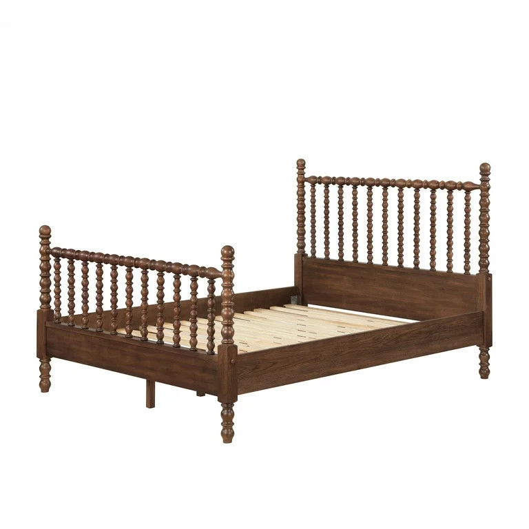 Pioneer Woman Harper Queen-Size Spindle Bed, Homestead Brown | Walmart (US)