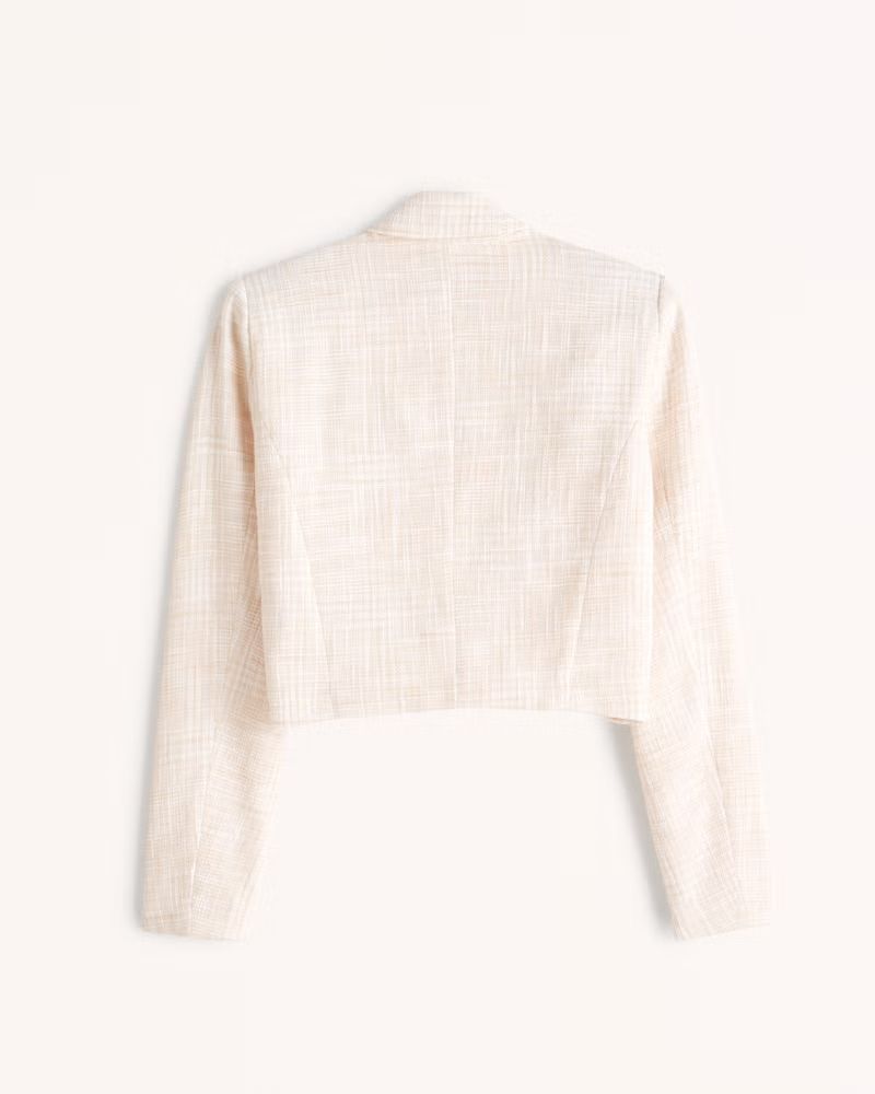 Cropped Tweed Blazer | Abercrombie & Fitch (US)