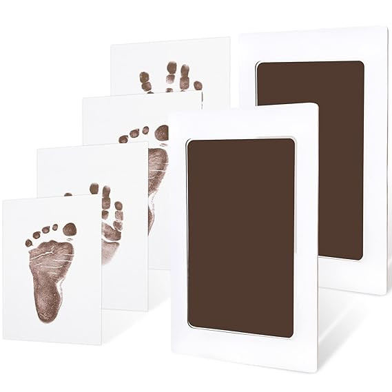 2-Pack Inkless Hand and Footprint Kit - Ink Pad for Baby Hand and Footprints - Dog Paw Print Kit,... | Amazon (US)