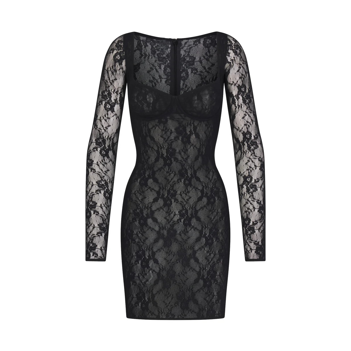 LINED LONG SLEEVE UNDERWIRE DRESS | SKIMS (US)