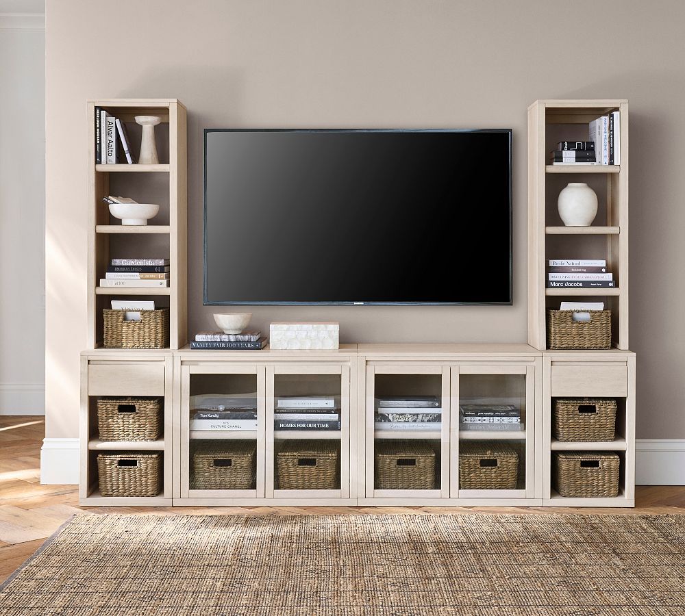 Cayman Entertainment Center with Glass Cabinets (108") | Pottery Barn (US)