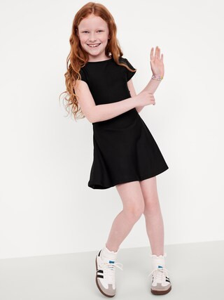 PowerSoft Short-Sleeve Athletic Dress for Girls | Old Navy (US)
