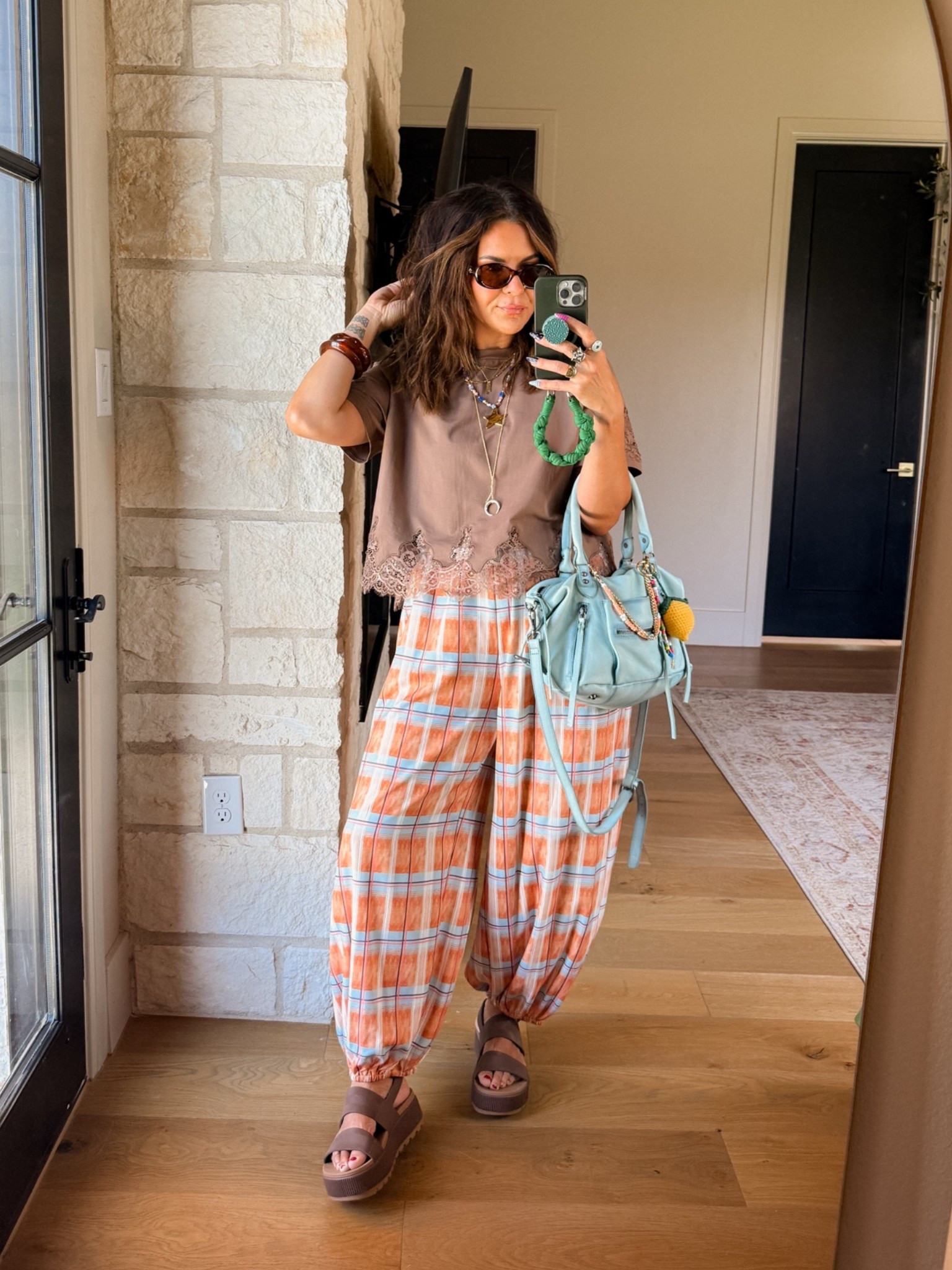 Love this combo! The tee is PERFECTION!
Wearing the XL
Pants: large
Sandals TTS

#LTKOver40 #LTKMidsize #LTKootd