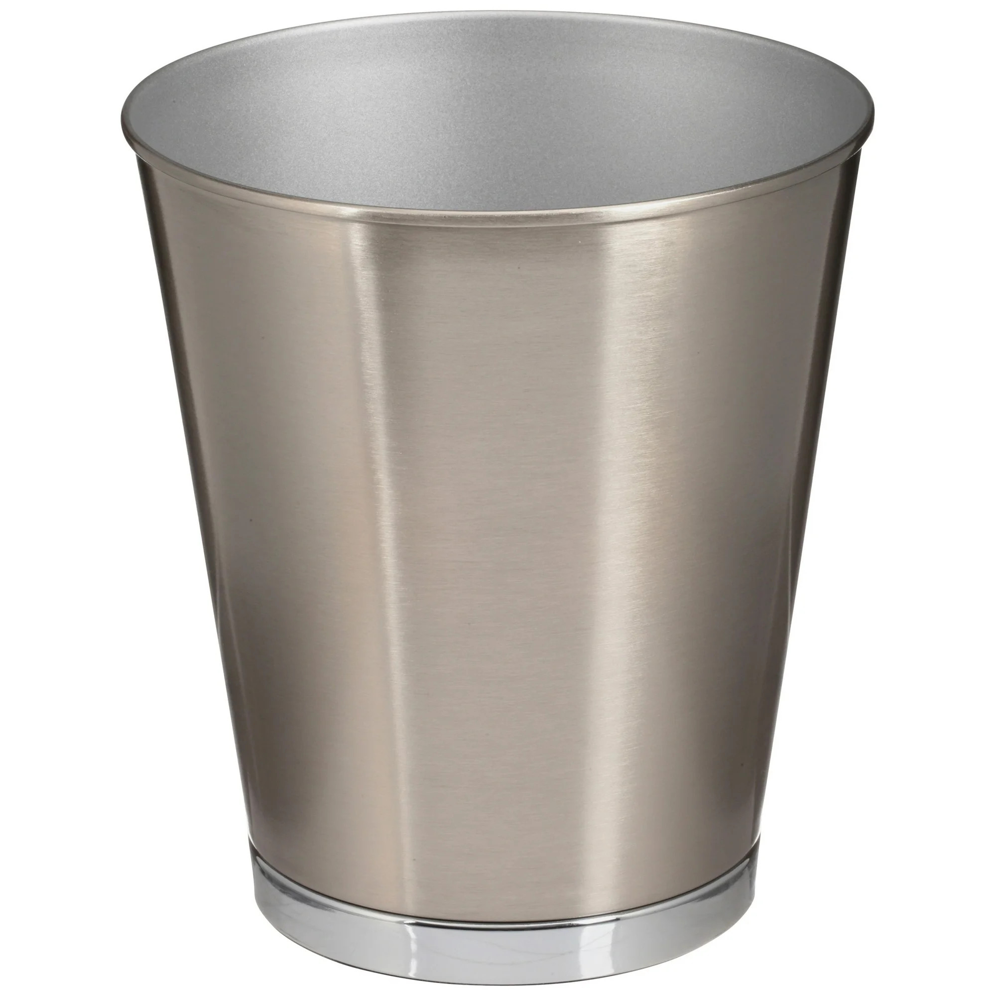 Better Homes & Gardens Two-Tone Metal Wastebasket, Silver | Walmart (US)