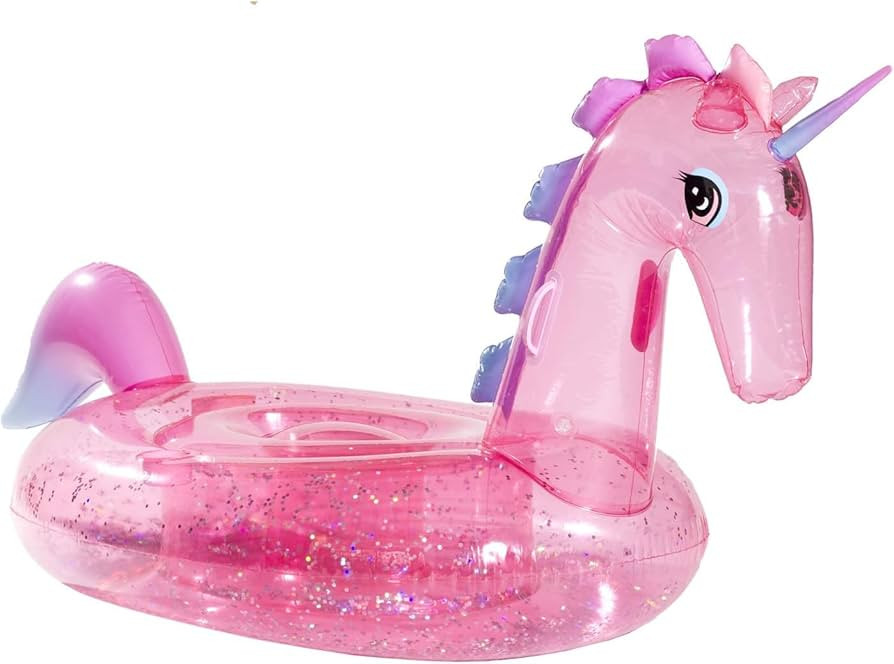 FUNBOY Giant Inflatable Glitter Unicorn, Luxury Float for Summer Pool Parties and Entertainment | Amazon (US)
