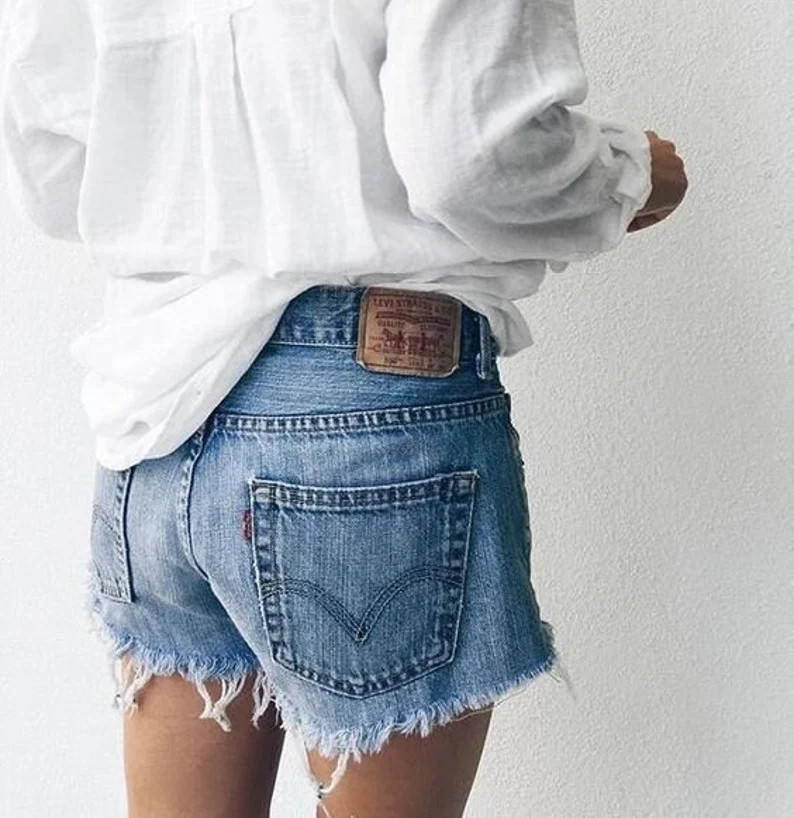 Levi's Vintage Jean Shorts Blue Levi Shorts All Sizes Levi - Etsy | Etsy (US)