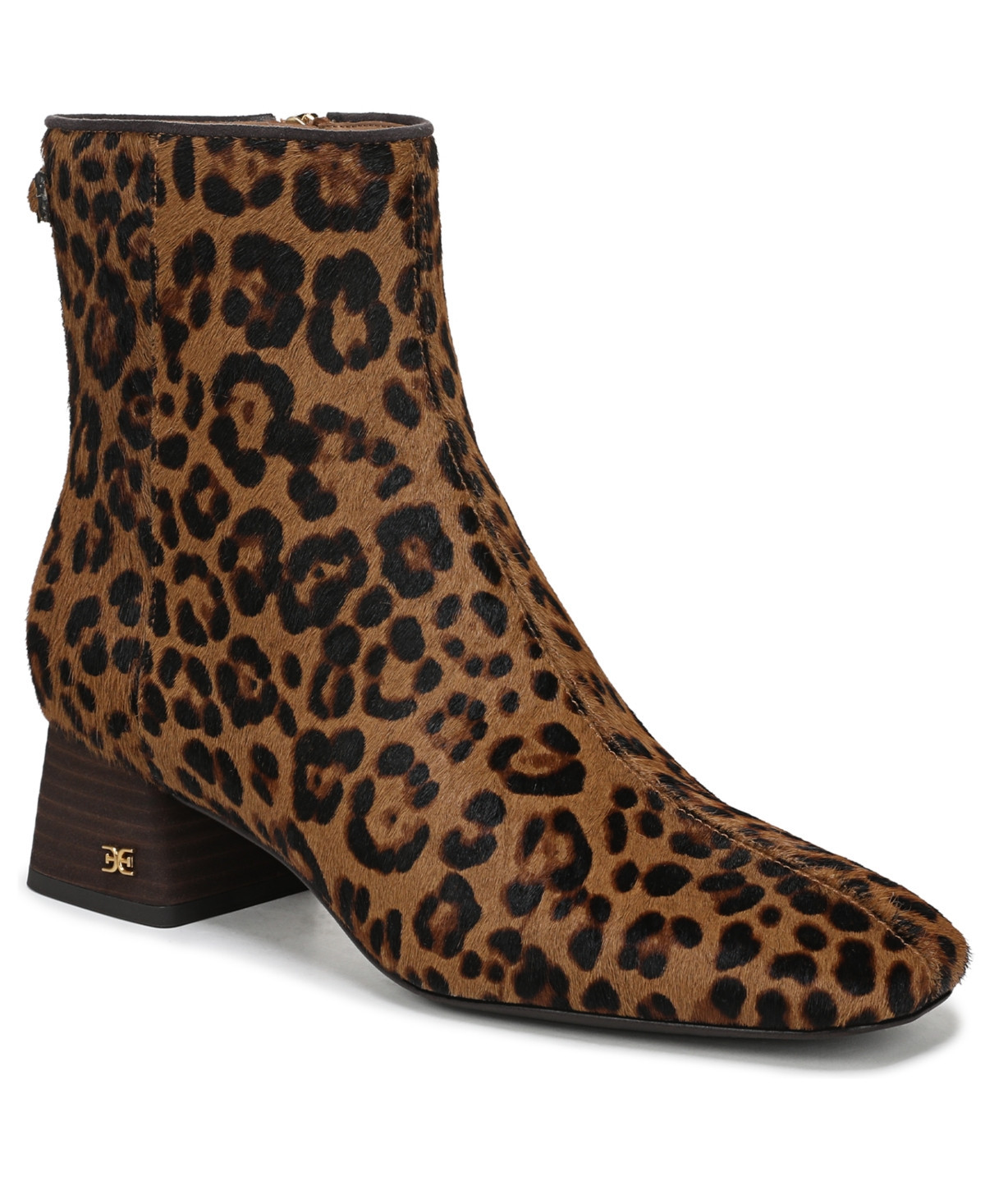 Sam Edelman Women's Paige Zipper Booties - Granada Tan Leopard | Macy's