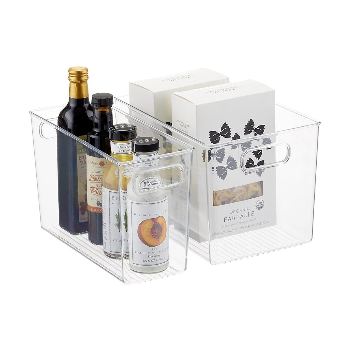 iDESIGN Linus Large Kitchen Bin Clear | The Container Store
