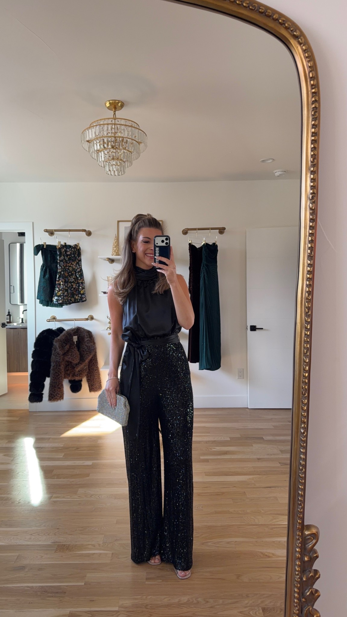 Black sequin jumpsuit wedding guest or formal New Year’s Eve look 

Vici code: emerson30
Electric picks code: emerson20

Wearing my usual small/2

Wedding guest
Formal event
Holiday party
New years
Black tie
Special occasion
Metallic
Jumpsuit


#LTKWedding #LTKSeasonal #LTKHoliday
