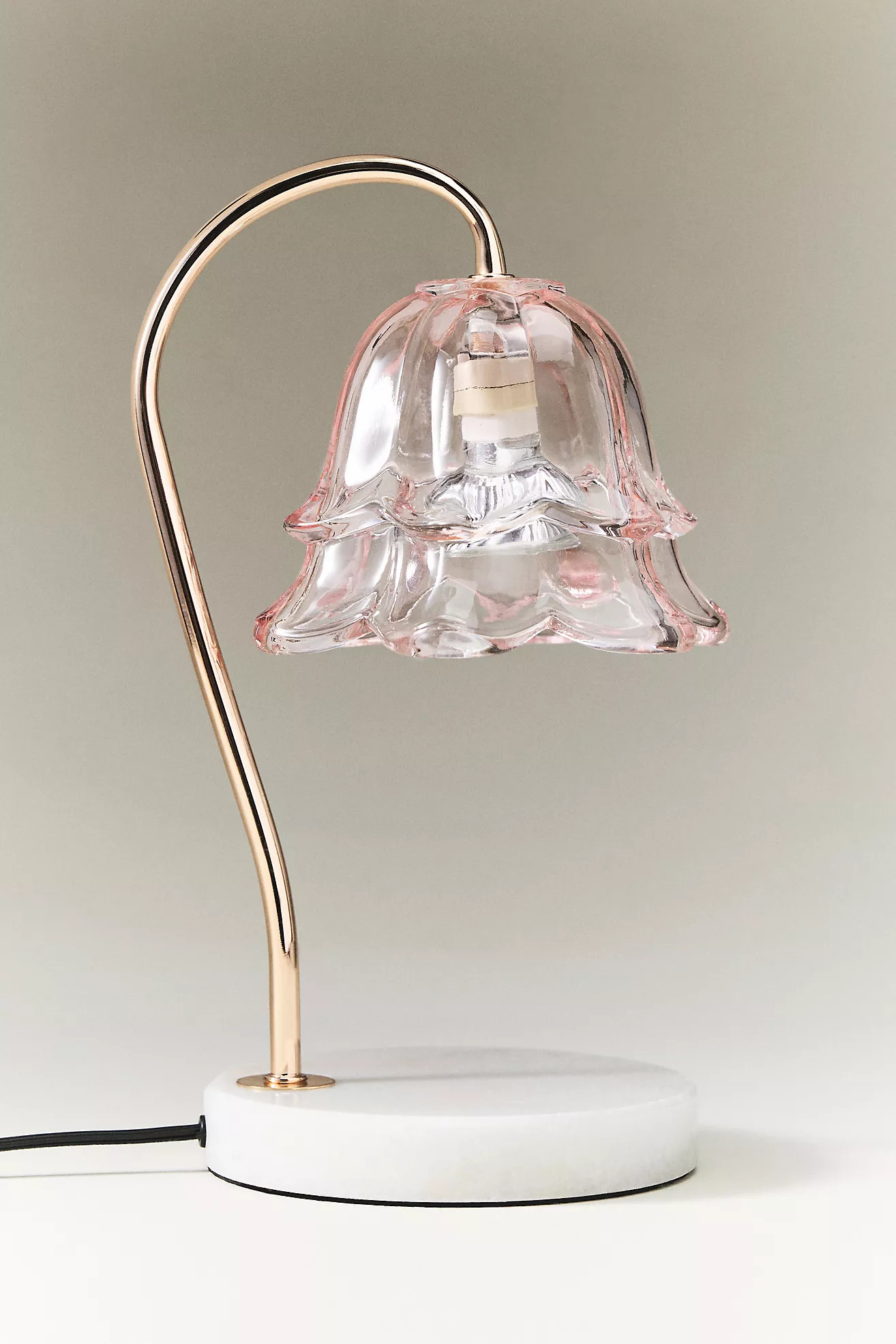 Pink Glass Candle Warmer Lamp | Anthropologie (US)