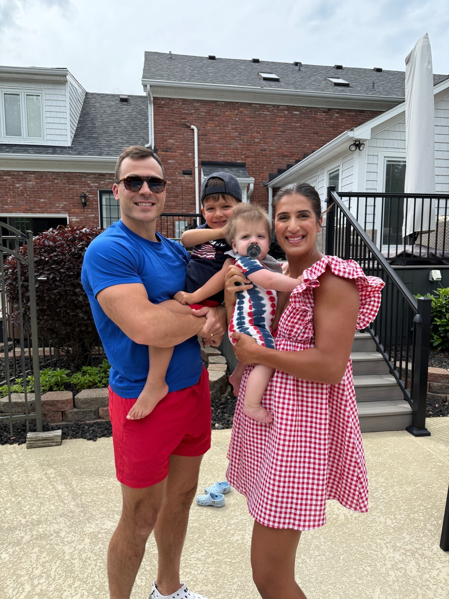 Last years outfits 💙❤️🤍

Wearing a size medium in this dress!

Gingham dress, Fourth of July, family matching outfits, red white & blue outfit, Fourth of July outfits

#LTKgrwm #LTKootd #LTKSeasonal