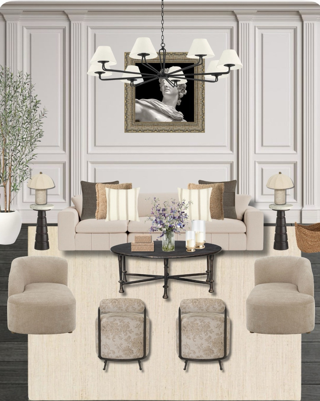 Soft neutrals, classic details, and layered textures creating the most timeless, elevated feel 🤍✨
Swipe to see how lighting completely transforms the mood… it makes all the difference.

#ltkhome #ltkinteriors #livingroominspo #homedecorfinds #neutralhome #timelessdesign #cozyhome #interiordesigninspo #classicinteriors #homeinspiration

#LTKHome #LTKSeasonal #LTKSaleAlert