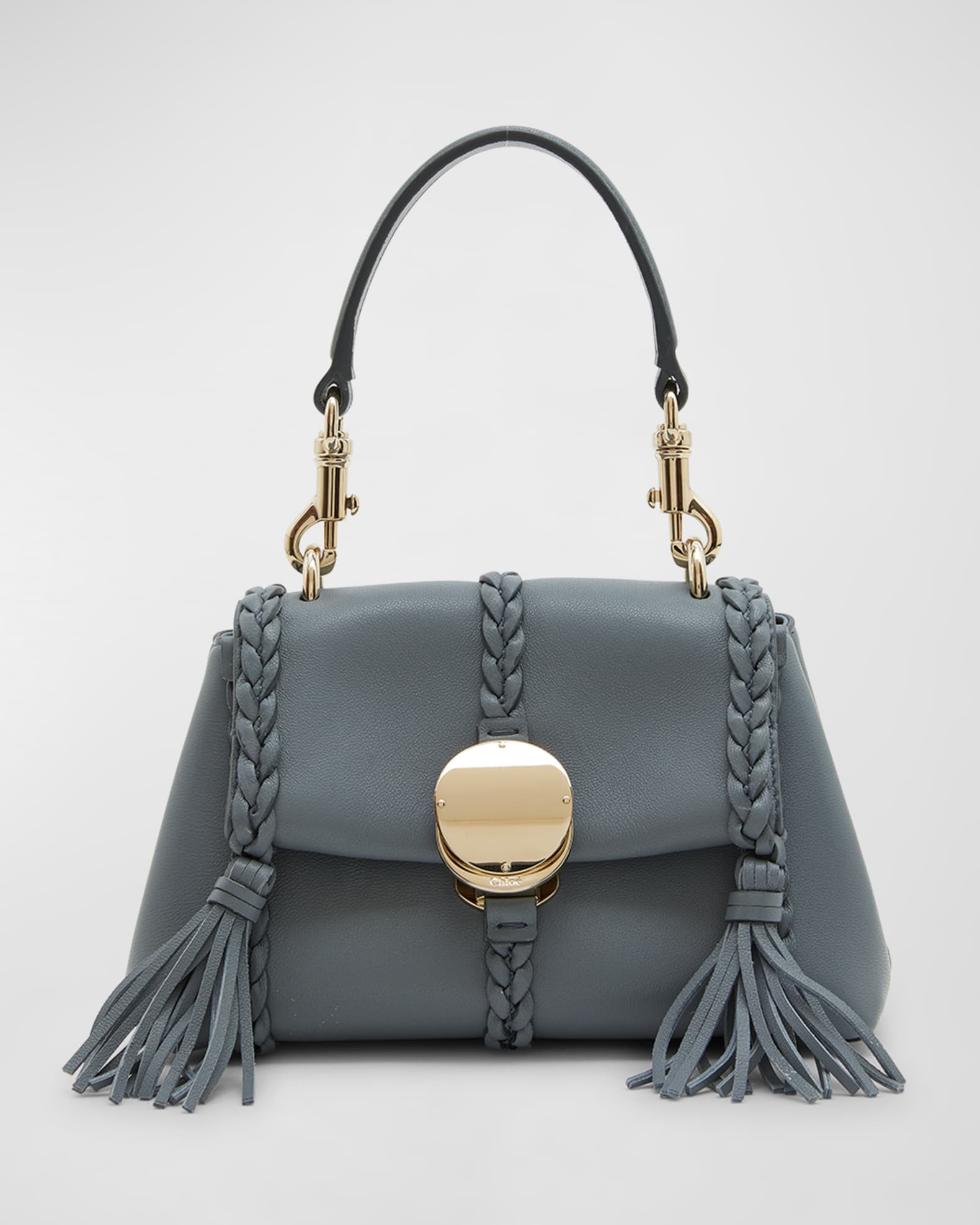 Chloe Penelope Braided Tassel Napa Top-Handle Bag | Neiman Marcus