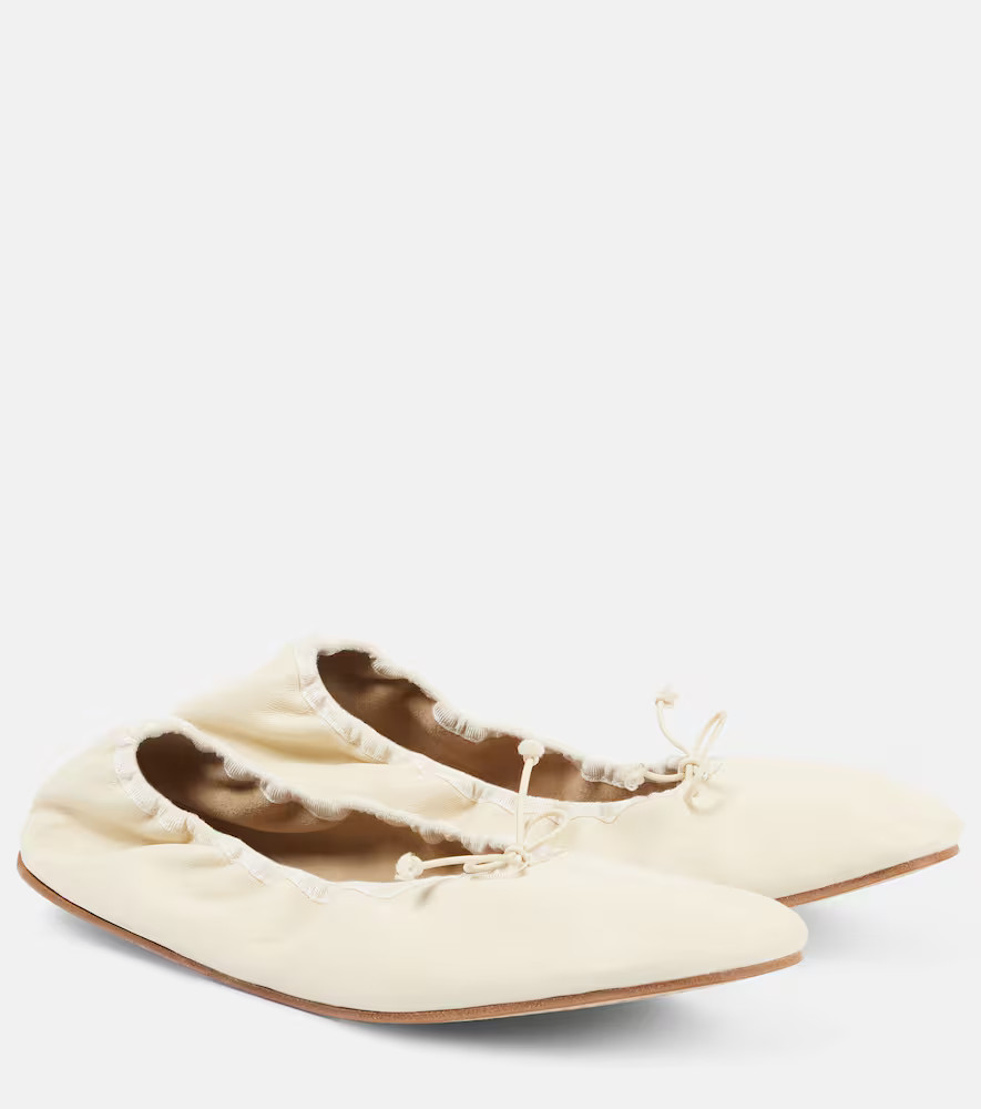 The Row Leather ballet flats | Mytheresa (US/CA)