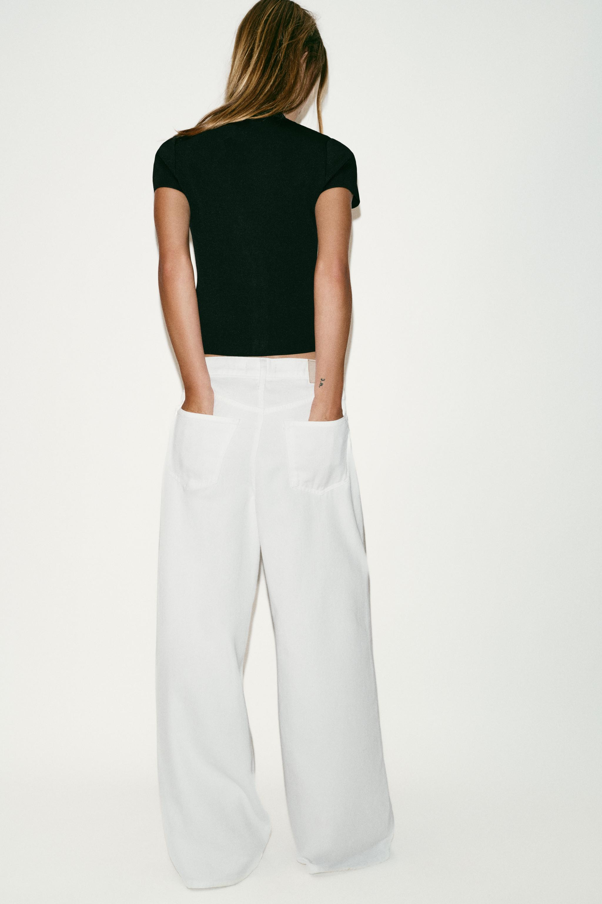 ASYMMETRIC FASTENING KNIT TOP | Zara UK