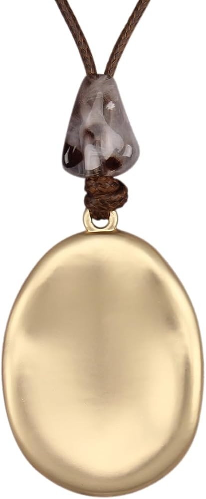 Chunky Necklace for Women Boho Pendant Necklace Statement Western Choker Necklaces for Women Vint... | Amazon (US)